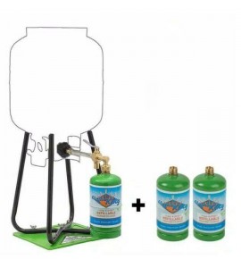 (NEW) Flame King Propane Refill Kit PLUS 2 ADDITIONAL EMPTY CYLINDERS