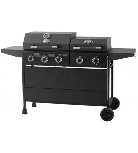 Expert Grill Combo 5-Burner Propane Gas Grill & Independent Griddle