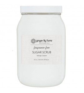 Botanicals Fragrance-Free Sugar Scrub, All-Natural Skin Exfoliating Sugar Crystals, Vegan & Cruelty-Free, 64 oz (520400)