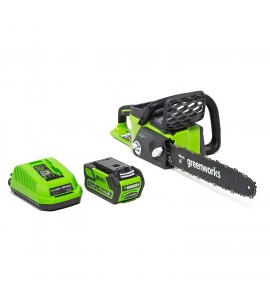 Greenworks 16-Inch 40V Cordless Chainsaw, 4.0 AH Battery Included 20312