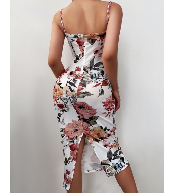 Floral Print Spaghetti Strap ny Dress