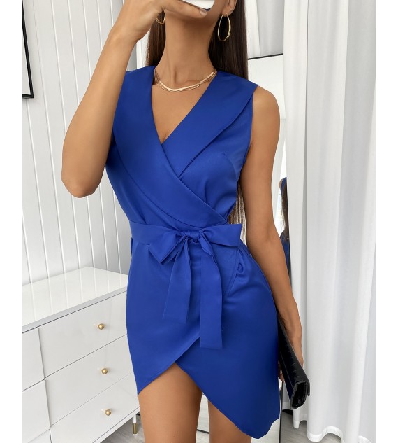 V-Neck Sleeveless Casual Dress