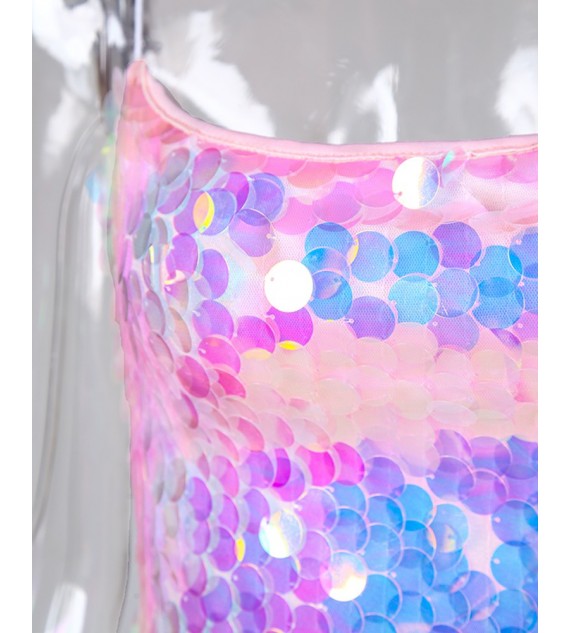Sequins Spaghetti Strap Bodycon Dress